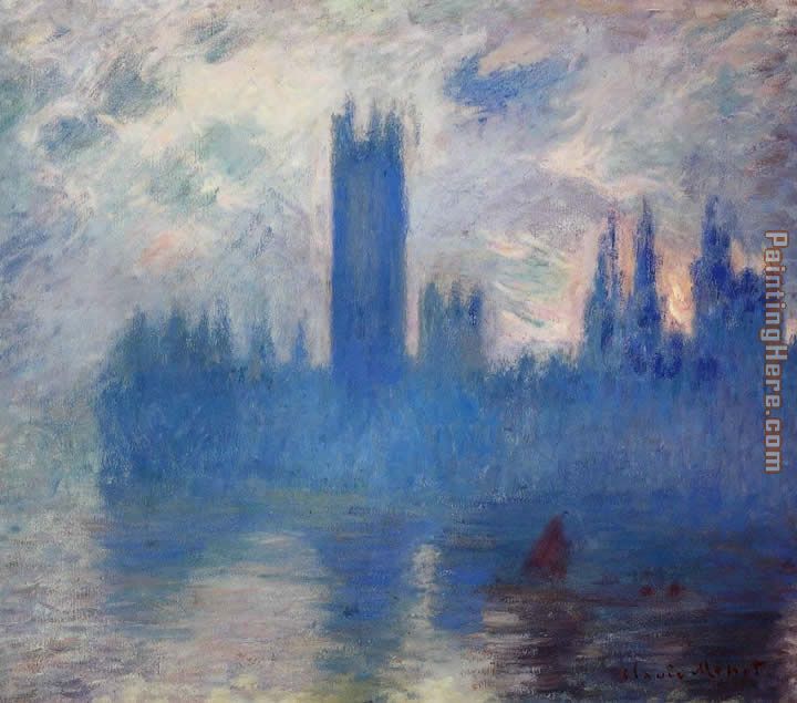 Houses of Parliament Westminster painting - Claude Monet Houses of Parliament Westminster art painting
